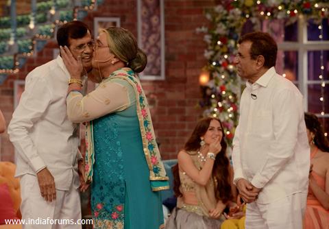 Dadi was snapped kissing Abbas Burmawalla on Comedy Nights With Kapil