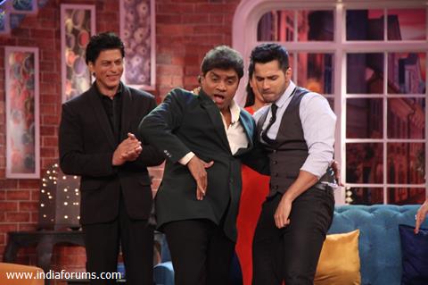 Johny Lever and Varun  Dhawan on CNWK for promotions of 'Dilwale'