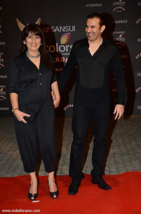 Archana Puran Singh and Parmeet Sethi at Stardust Awards