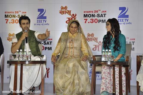 Pearl V Puri and Hiba Nawab at Launch of Zee TV's New Show 'Meri Sasu Maa'