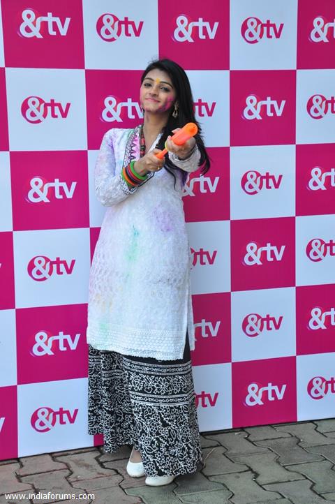Jyotsna Chandola with &TV Celebrating Holi&TV Celebrates Holi