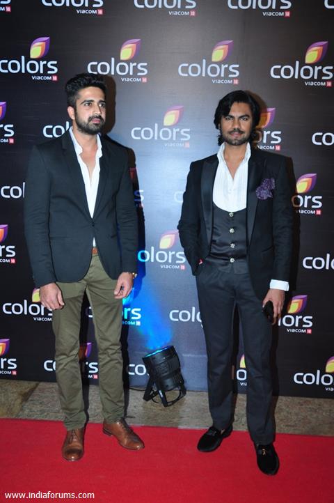 Avinash Sachdev and Guarav Chopra at Colors TV's Red Carpet Event