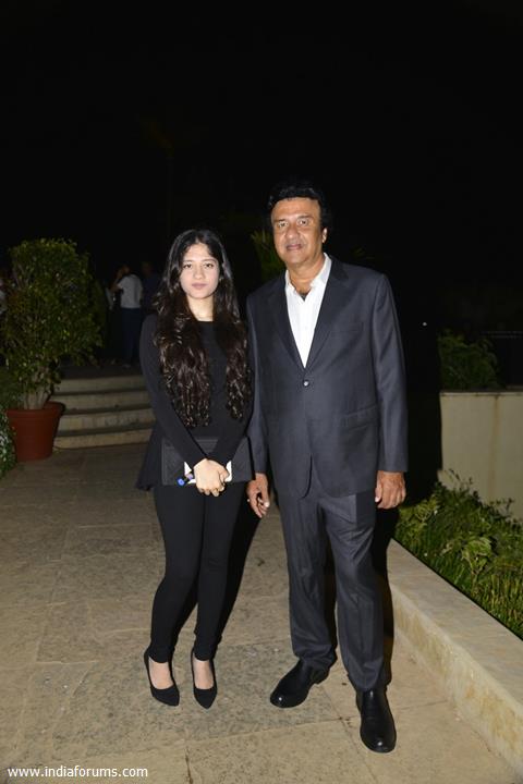 Anu Malik with his daugther Anmol Malik  at Party Hosted by Hindujas with Berkley Institute