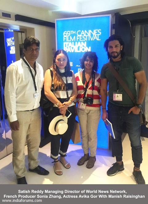 Manish Raisinghan and Avika Gor 69th Cannes Film Festival, Italian Pavilion