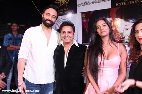 Poonam Pandey and Sukhwinder Singh at Launch of Sanskar Entertainment