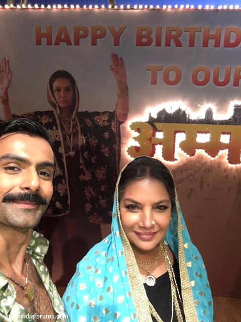 Ashmit Patel at Shabana Azmi's birthday bash on the sets of Amma