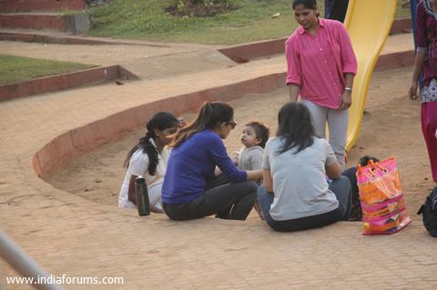 Mira - Misha's play date at a Park