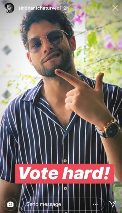 Siddhant Chaturvedi casts his vote!