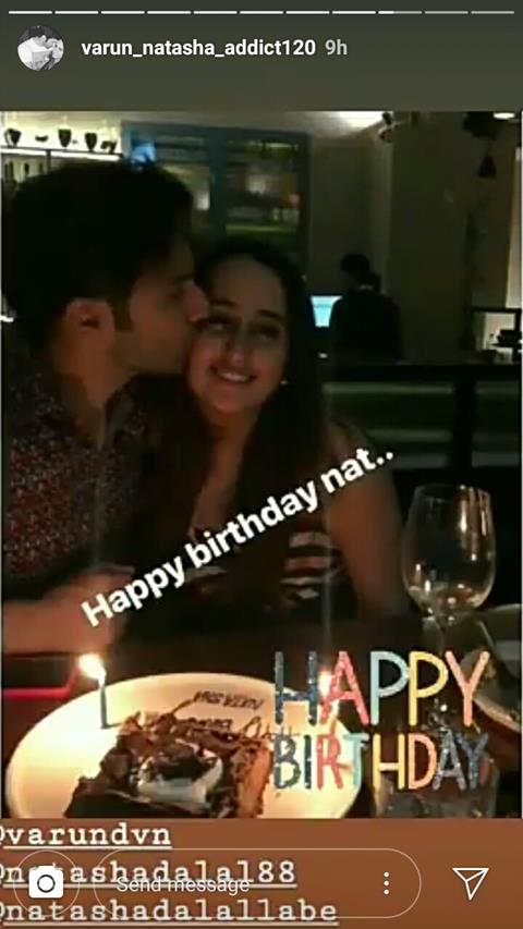 Varun celebrates Natasha's birthday