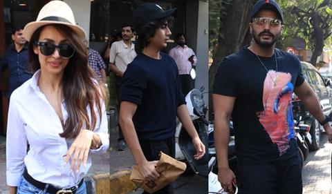 Arhaan Khan with Malaika Arora and Arjun Kapoor