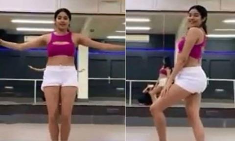 Janhvi Kapoor took up the Dance Deewane challenge 
