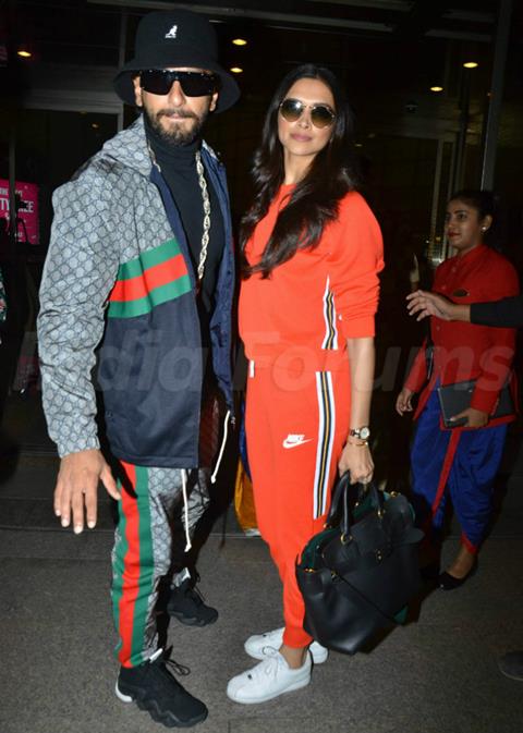 Ranveer Singh and Deepika in Gucci and Nike 