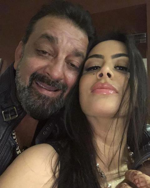 Trishala and Sanjay Dutt