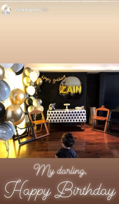 Zain 's birthday prep