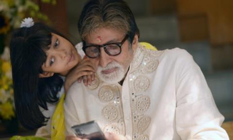 Amitabh Bachchan and Aaradya