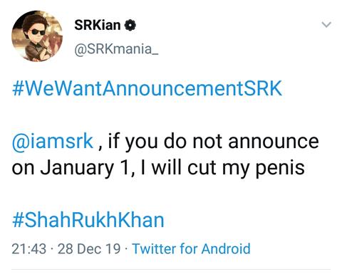 Shah Rukh Khan angry