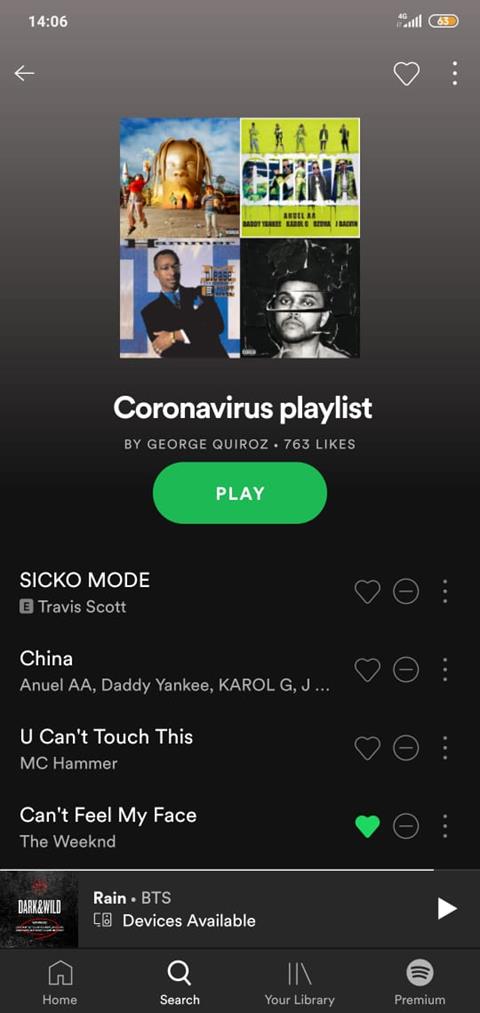 Coronavirus playlist