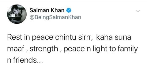 Salman Khan Rishi Kapoor Twitter