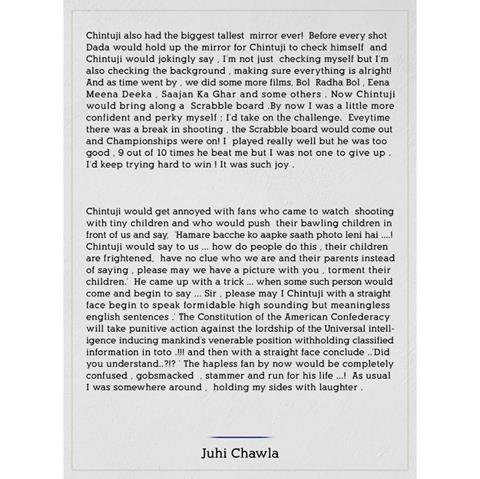 Juhi Chawla Letter