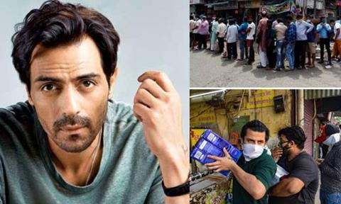 Arjun Rampal bashes People Crowding Liquor Stores 