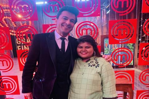 Priyanka Biswas with Chef Vikas Khanna