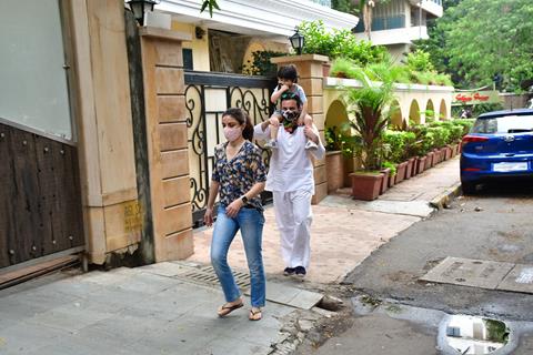 Saif Ali Khan with Taimur Ali Khan