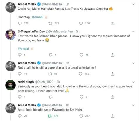 Salman Khan Fans and Amaal Mallik Get Into Twitter Fight