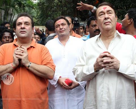 Rajeev Kapoor Rishi Kapoor Randhir Kapoor