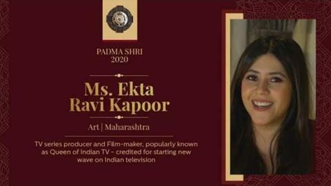 Ekta Kapoor Padma Shri