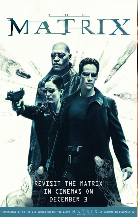 The Matrix' (1999) to be re-released in India on December 3 by Warner Bros