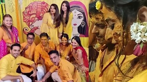 Aishwarya and Neil's Haldi ceremony