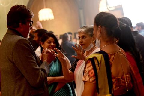 Amit Ji interacting with artists