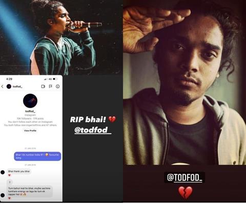 Siddhant and Ranveer's Instagram story