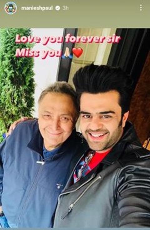 Manish Paul's Instagram story