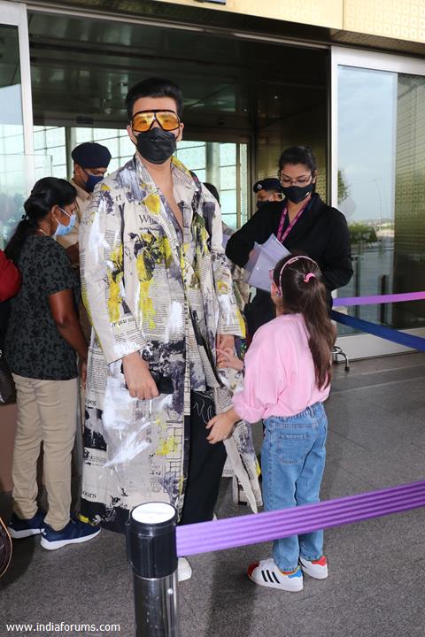 Karan Johar spotted at the Mumbai airport