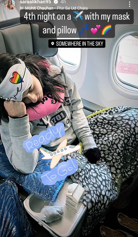 Sara Ali Khan's Instagram story 