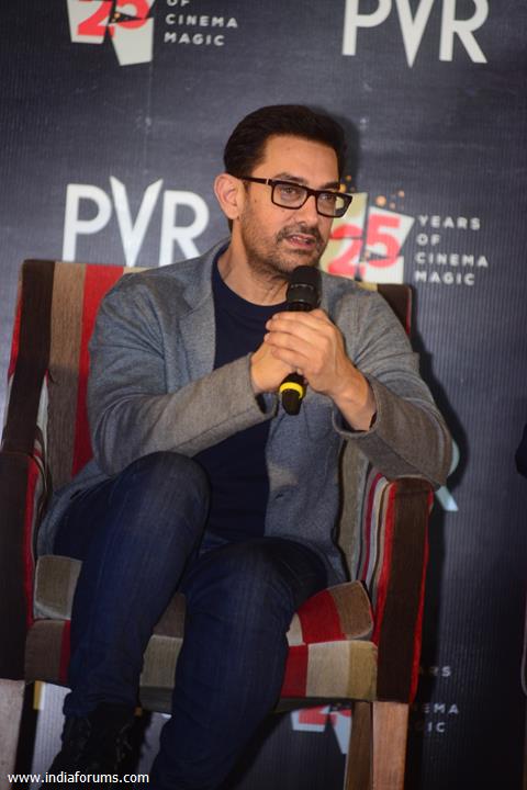 Aamir Khan attends PVR Cinemas 25 years celebration