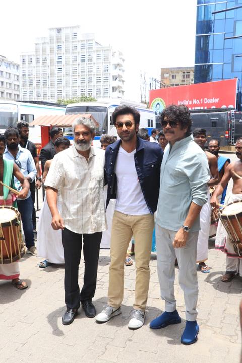 SS Rajamouli, Ranbir Kapoor and Nagarjuna 