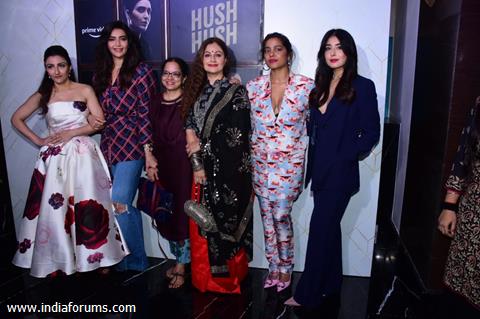 Soha Ali Khan, Karishma Tanna, Tanuja Chandra, Ayesha Jhulka, Shahana Goswami, Kritika Kamra snapped at Hush Hush trailer launch at JW Marriott in Juhu