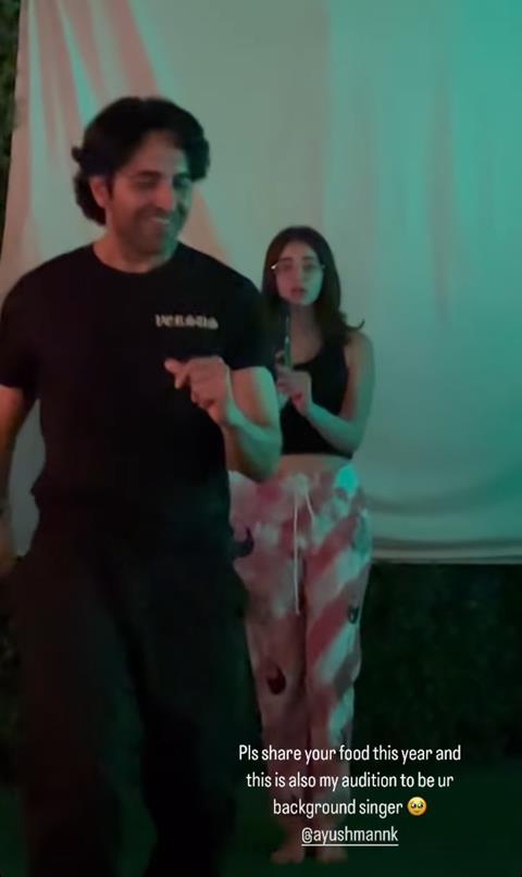 Ananya Panday's Instagram story 