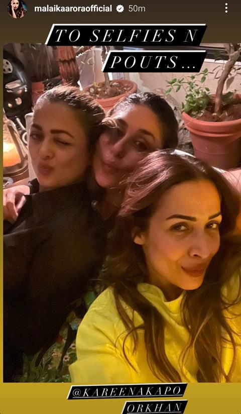 Malaika Arora's Instagram story