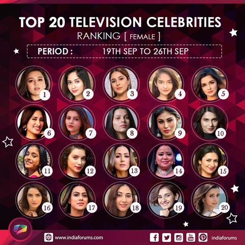 Top 20 female celebrities of the week