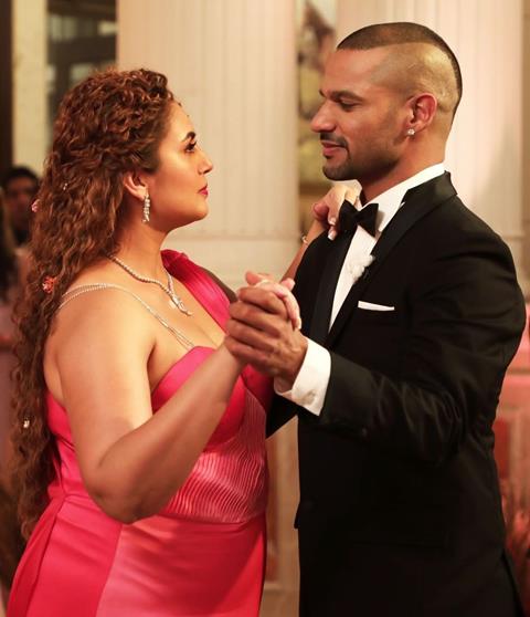 Huma Qureshi and Shikhar Dhawan 