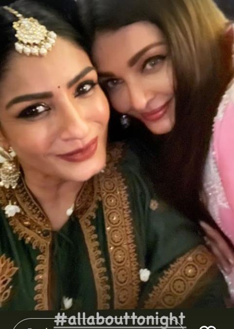 Raveena and Aish