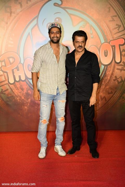 Vicky Kaushal, Rajesh Khatter attend the special screening of Phone Bhoot