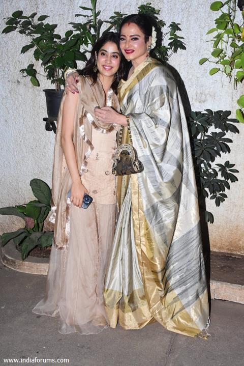 Janhvi Kapoor and Rekha 