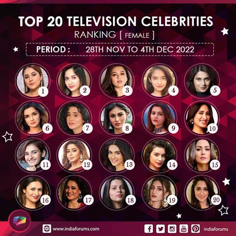 Top 20 female celebrities of the week