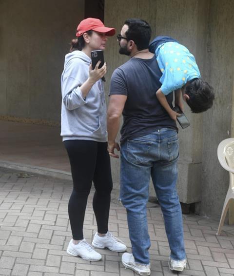 Kareena, Saif and Taimur 