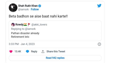 SRK's tweet