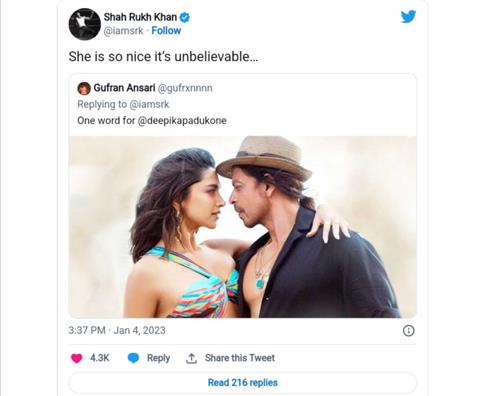 SRK's tweet